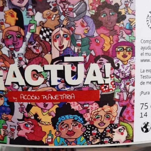 Vino solidario Actúa - Acción Planetaria