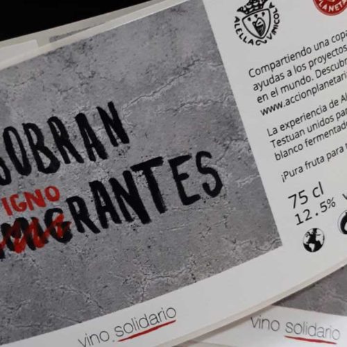 Vino solidario Sobran los Ignorantes - Acción Planetaria